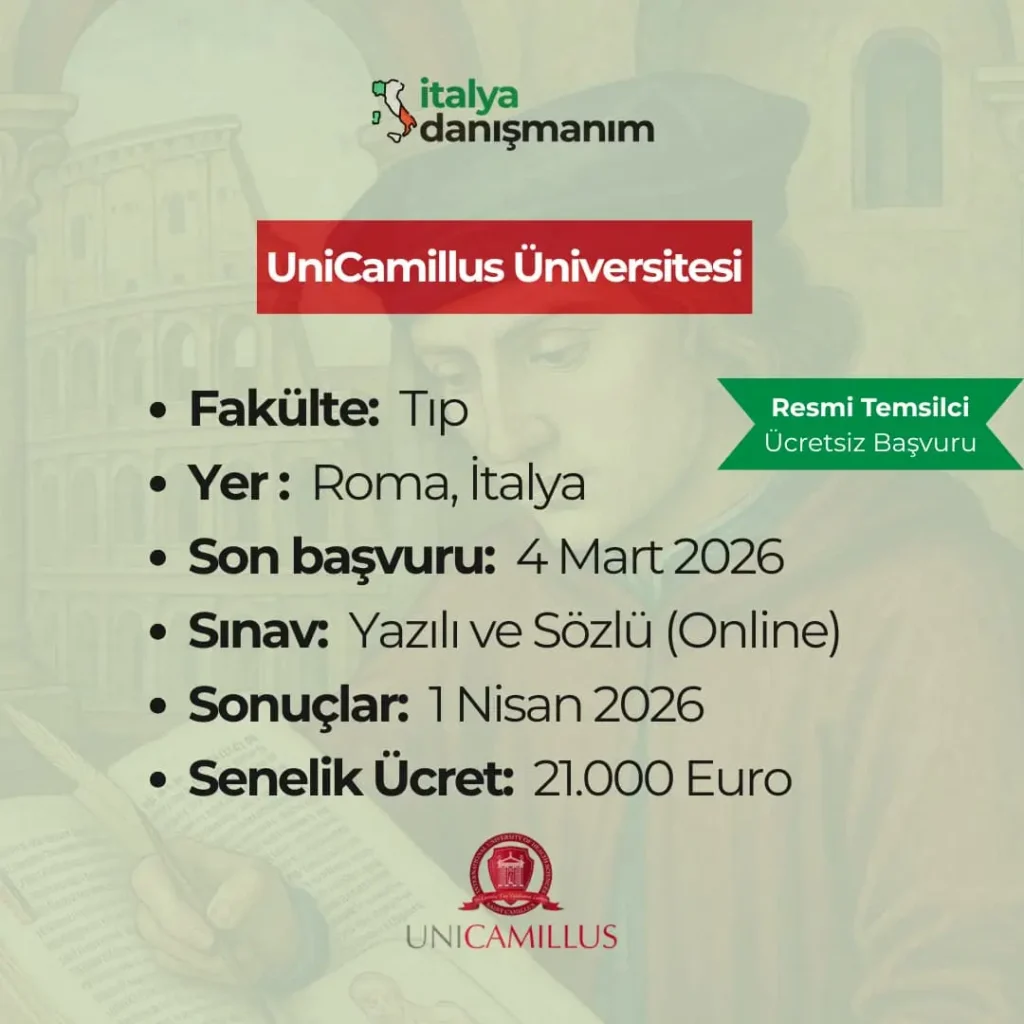 unicamillus tıp 2026 alımları 